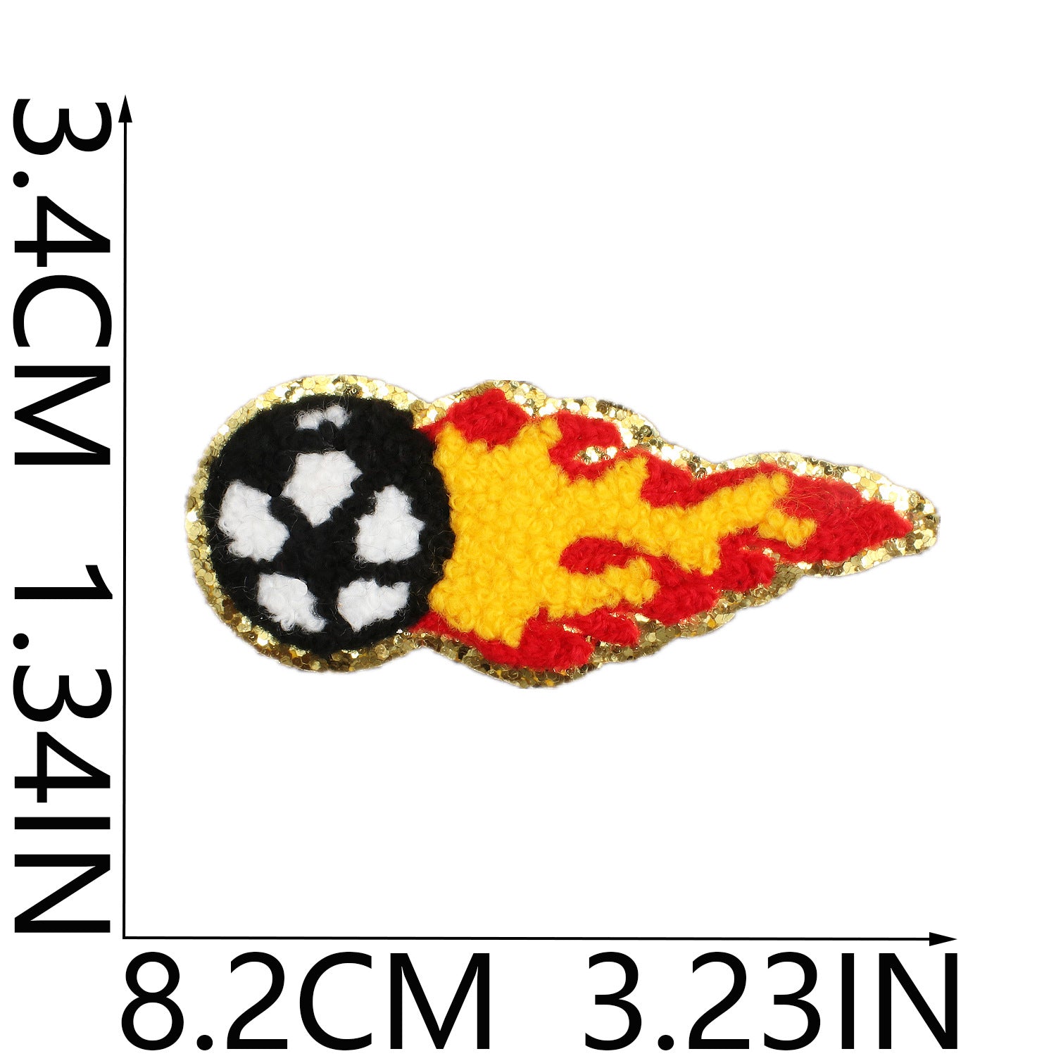 Wholesale Volleyball Towel Embroidered Patch Rugby Football Embroidered Cloth Patch Greta Baseball Chenille Embroidered Label